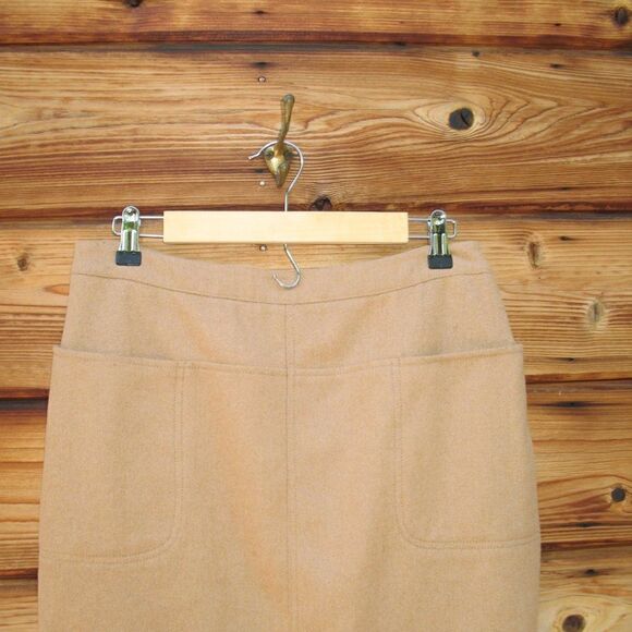Vineyard Vines Camel Wool Blend Skirt - Picture 3 of 7